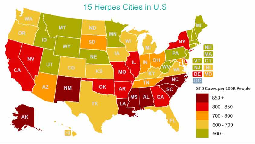 herpes cities